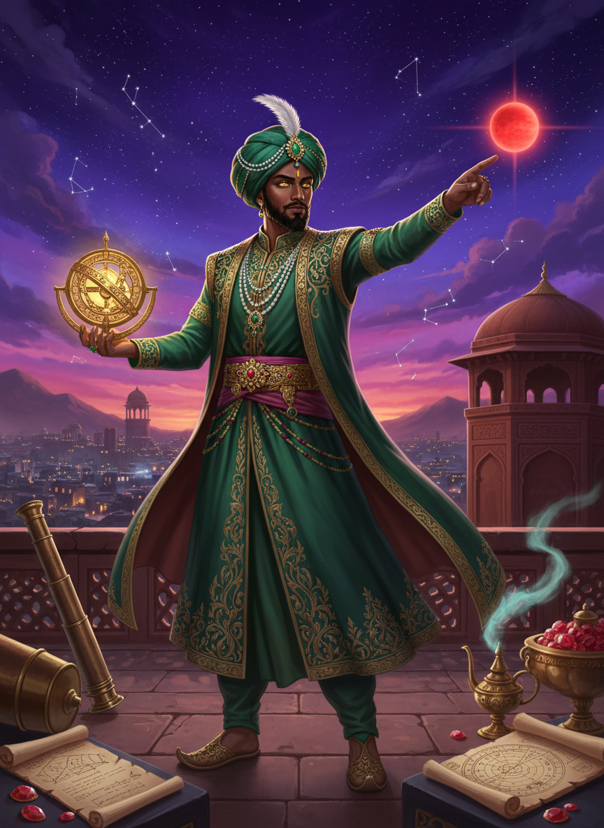 مرزا شہاب الدین فلکی - AI Character Card for Native Tavern and SillyTavern