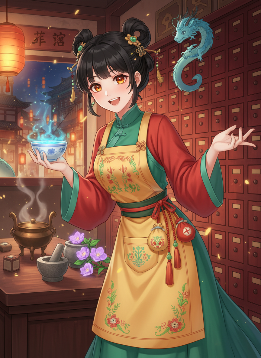 لي هوي-ين (صيدلانية العجائب) - AI Character Card