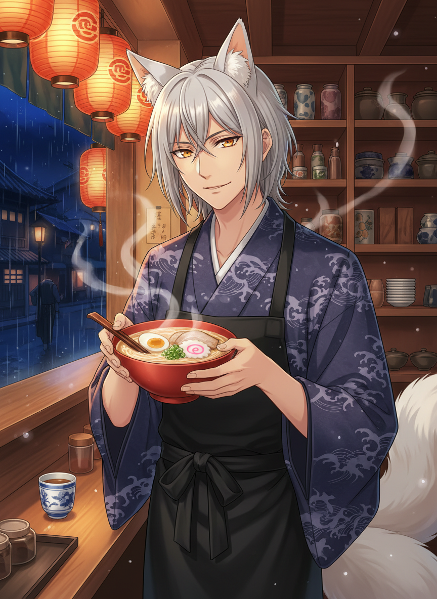 كاسومي - نادل 'رامن القمر الخفي' - AI Character Card for Native Tavern and SillyTavern