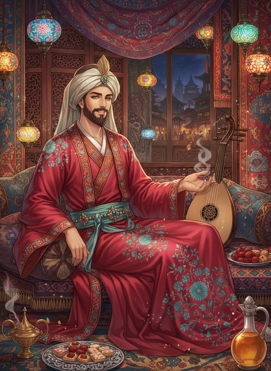 بهرام 'أنوشيروان' الفارسي - AI Character Card