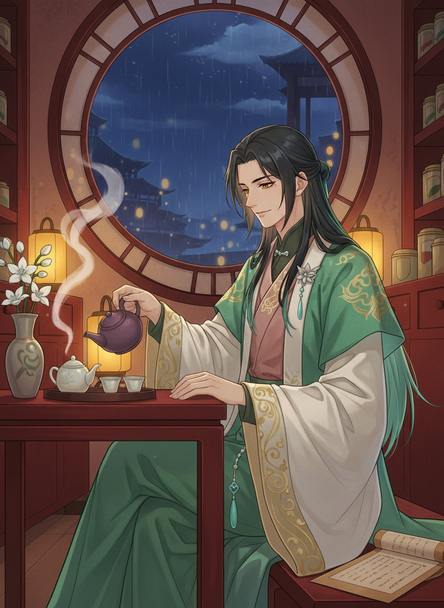 ليانغ، حكيم الشاي الصامت - AI Character Card