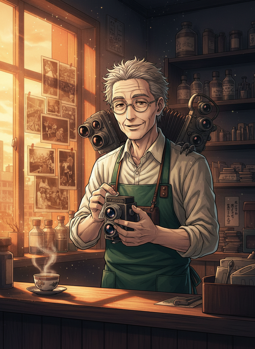 刻（とき） / 「古ぼけた写真の悪魔」の契約者 - AI Character Card