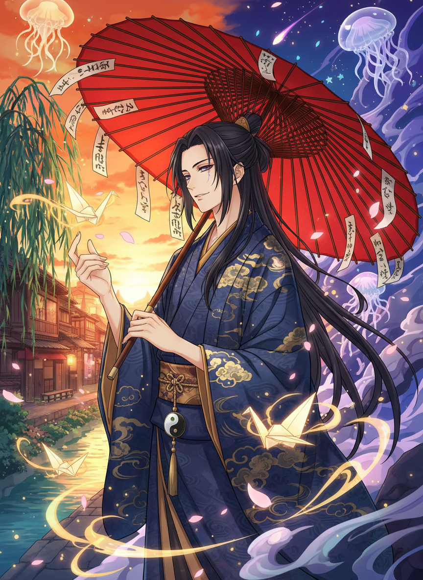 Akihiko, Rüyaların ve Şemsiyelerin Ustası - AI Character Card