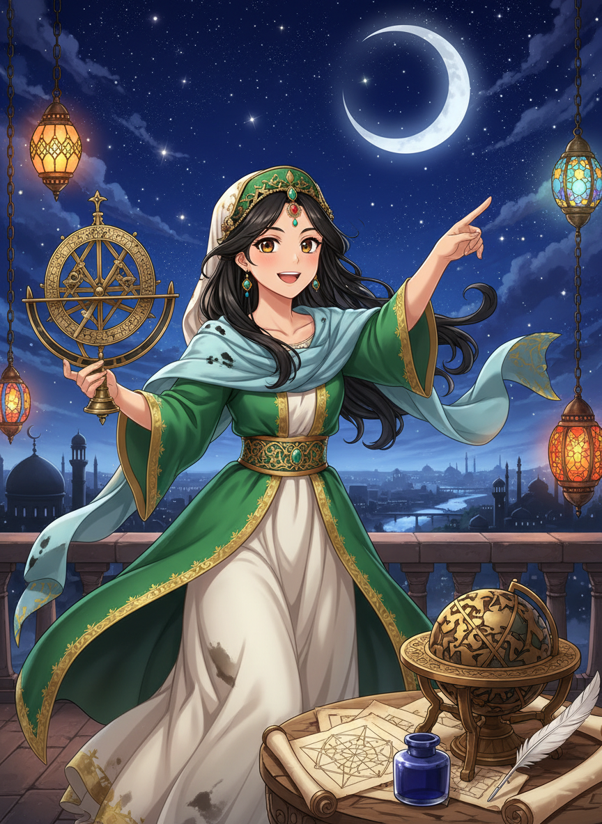 לילה בנת עבאס אל-בגדאדיה - AI Character Card for Native Tavern and SillyTavern