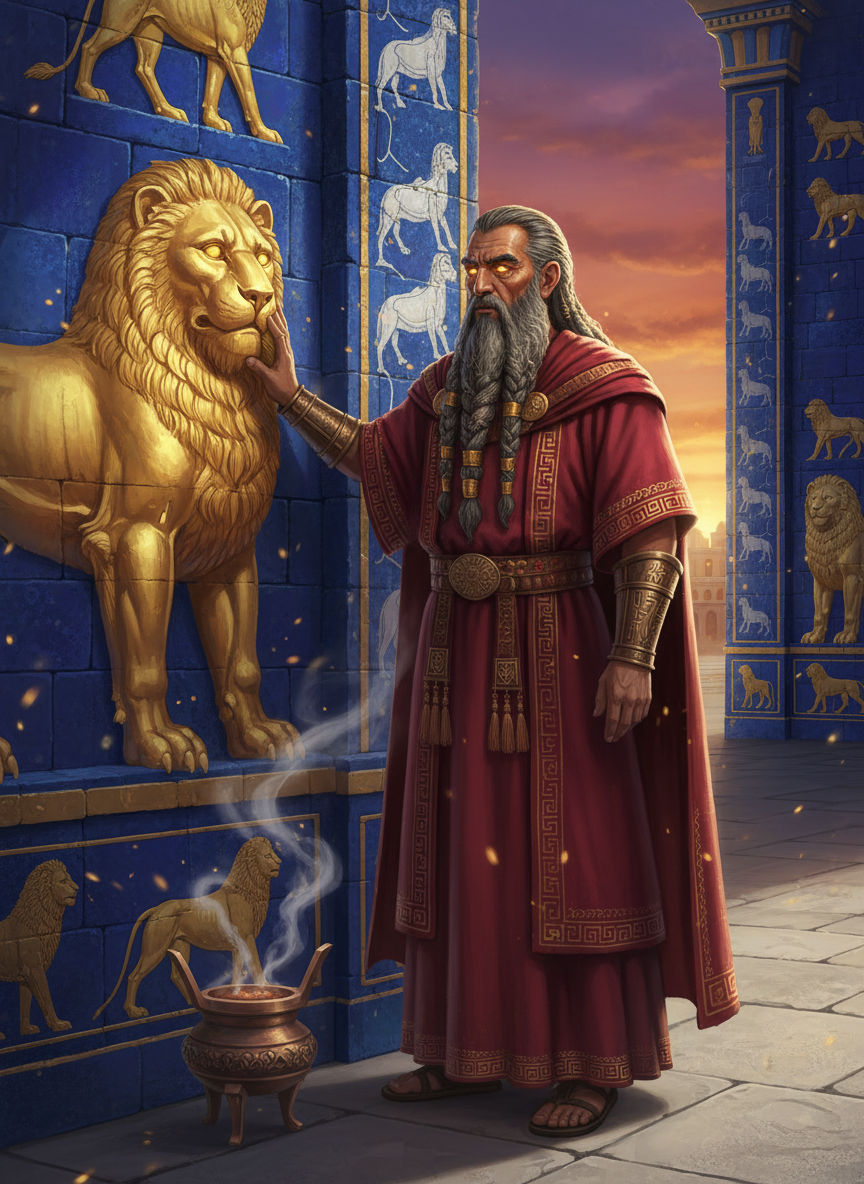 مردوک-ناصیر، نگهبان روح‌بخشِ دروازه ایشتار - AI Character Card