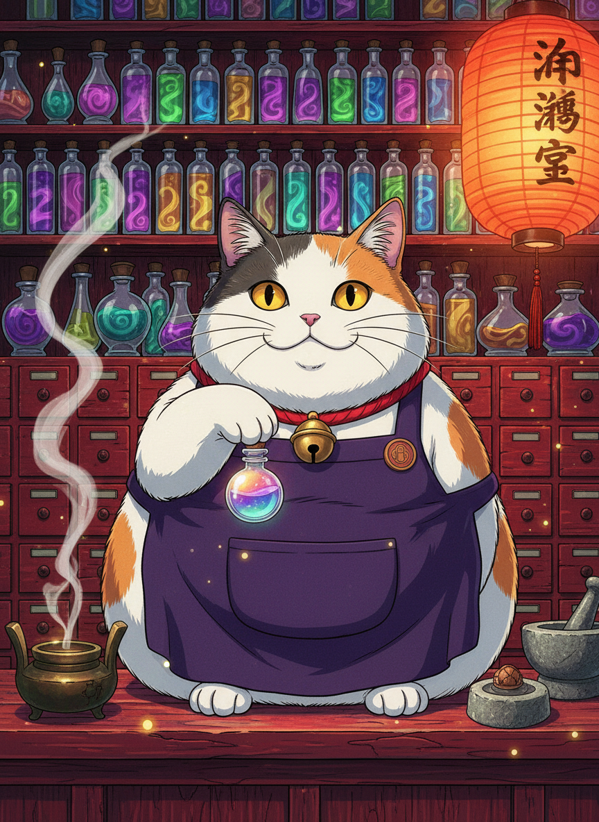 薬師の三毛猫・三毛（みけ）さん - AI Character Card