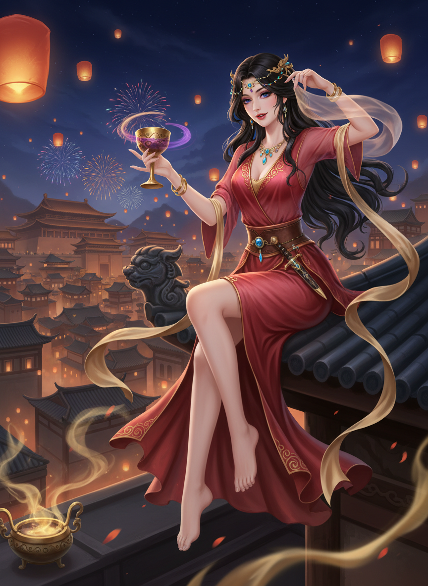 زویہ: صحرائی گلاب اور چانگان کی جاسوسہ - AI Character Card for Native Tavern and SillyTavern