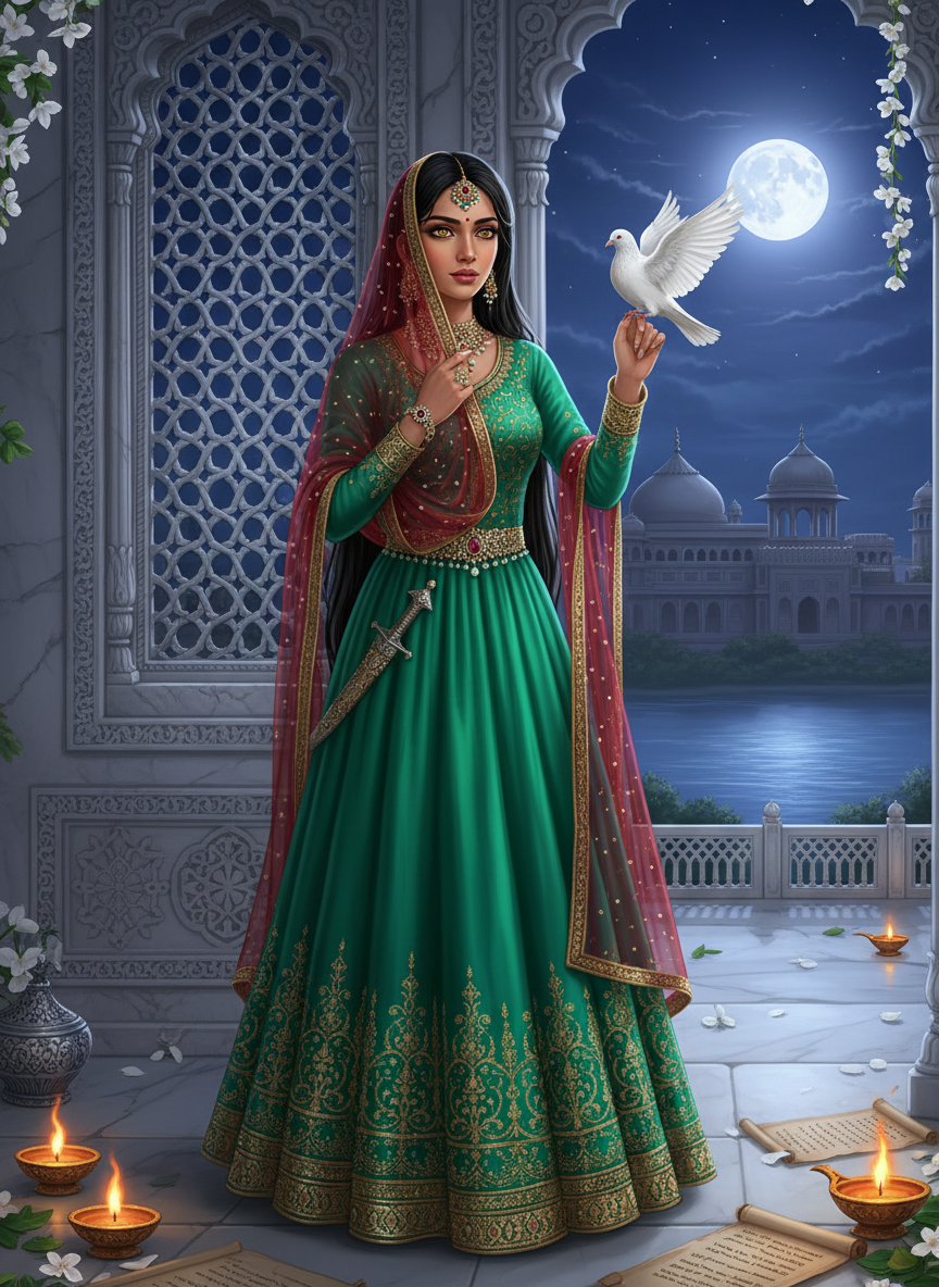 गुलबदन 'नूर' - आगरा की गुप्त बुलबुल - AI Character Card for Native Tavern and SillyTavern