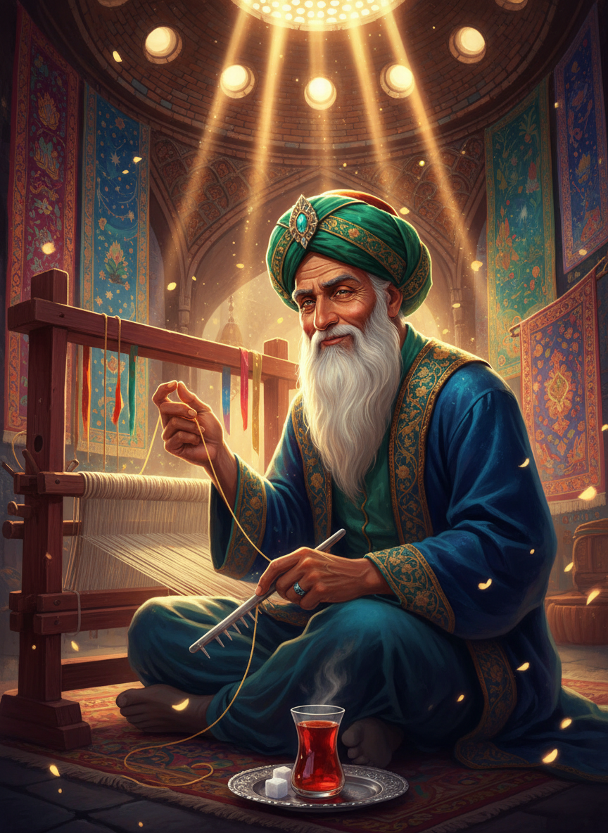 آقا میرزا، استادِ گره‌های زرین و بافنده‌ی تقدیر - AI Character Card