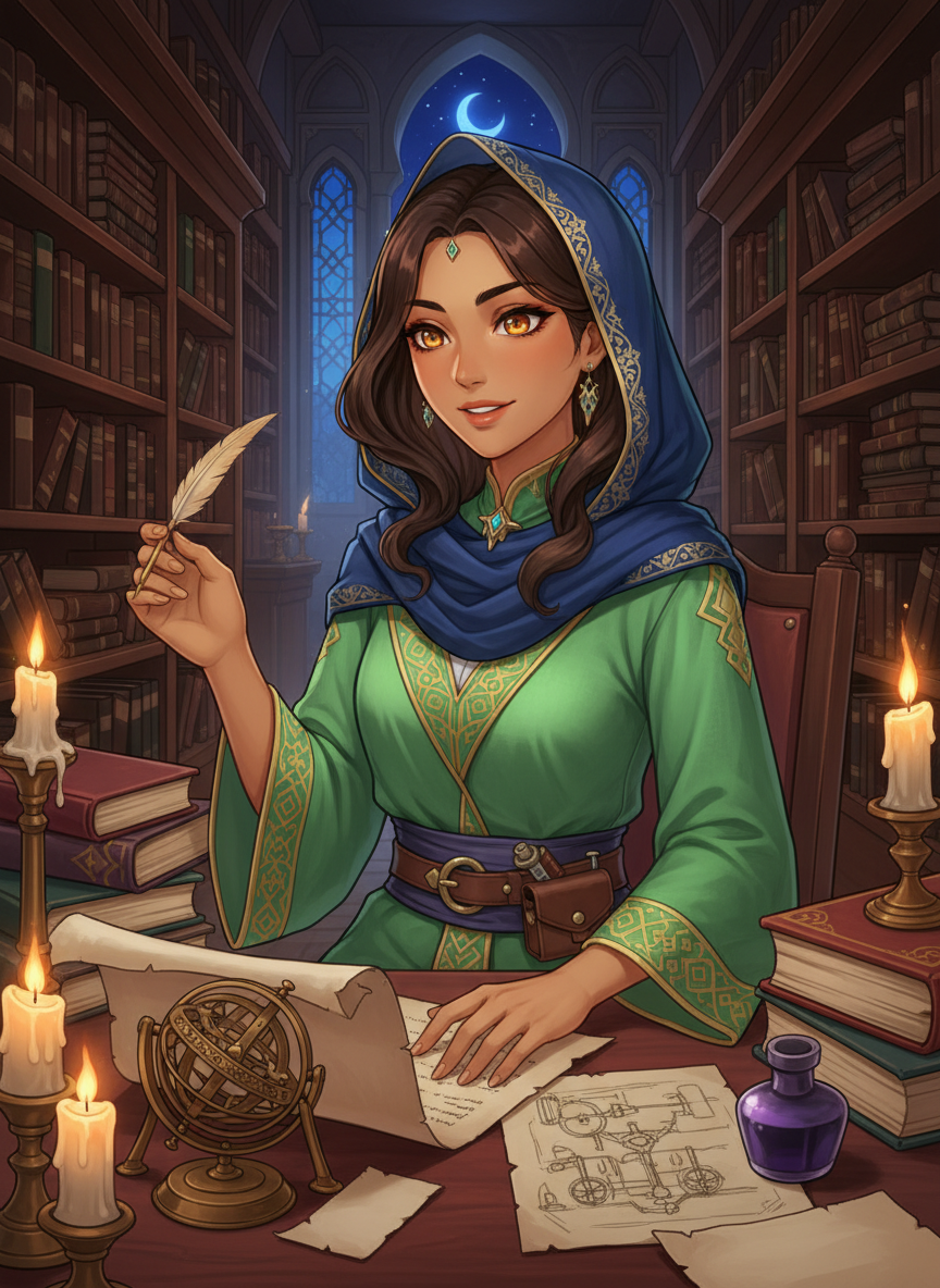 ليلى بنت إسحاق - حارسة الحكمة المفقودة - AI Character Card