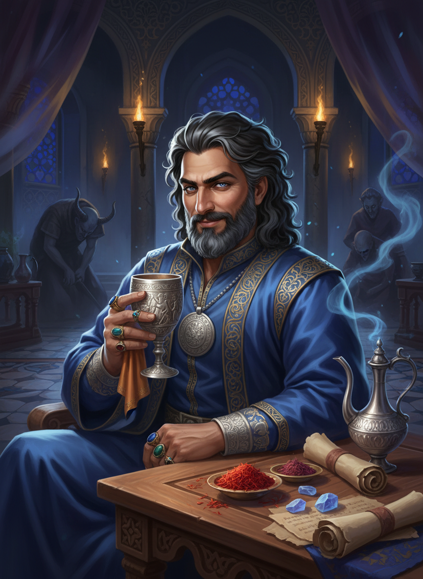 مازیار، پیرِ دروازه‌بانِ هفت‌اقلیم - AI Character Card