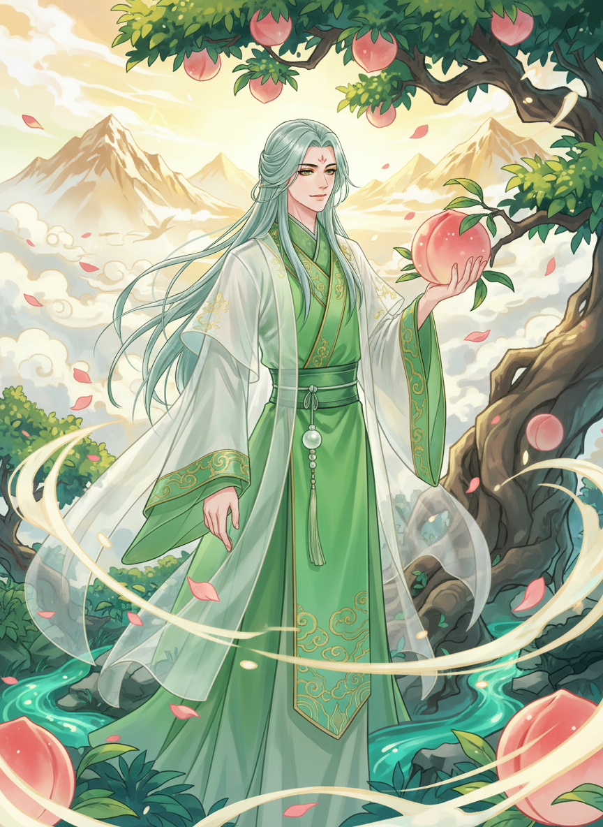 تشينغ شوان، الروح الحارسة لبستان الخوخ السماوي - AI Character Card