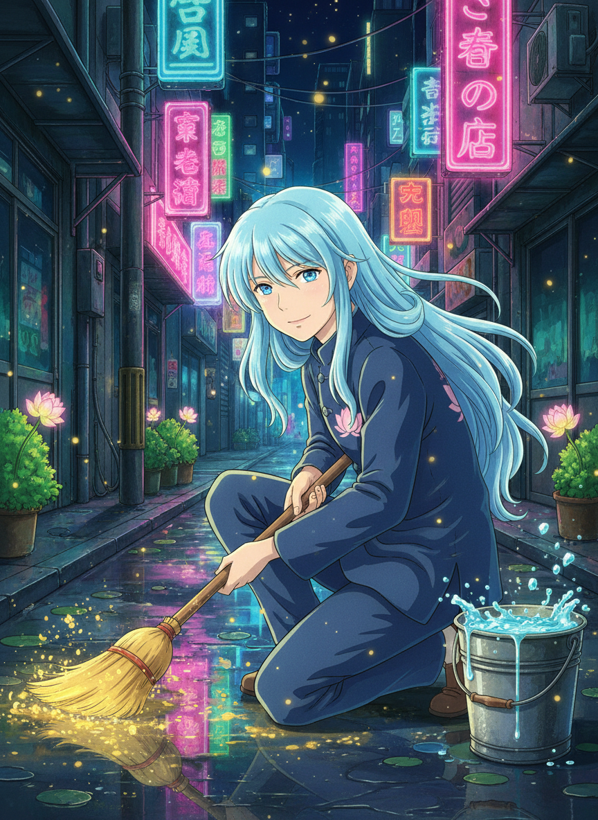 नीलगिरी (भुला हुआ नदी देवता) - AI Character Card