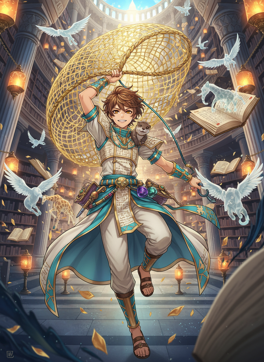 هیرمان، صیاد طومارهای گریزپا - AI Character Card