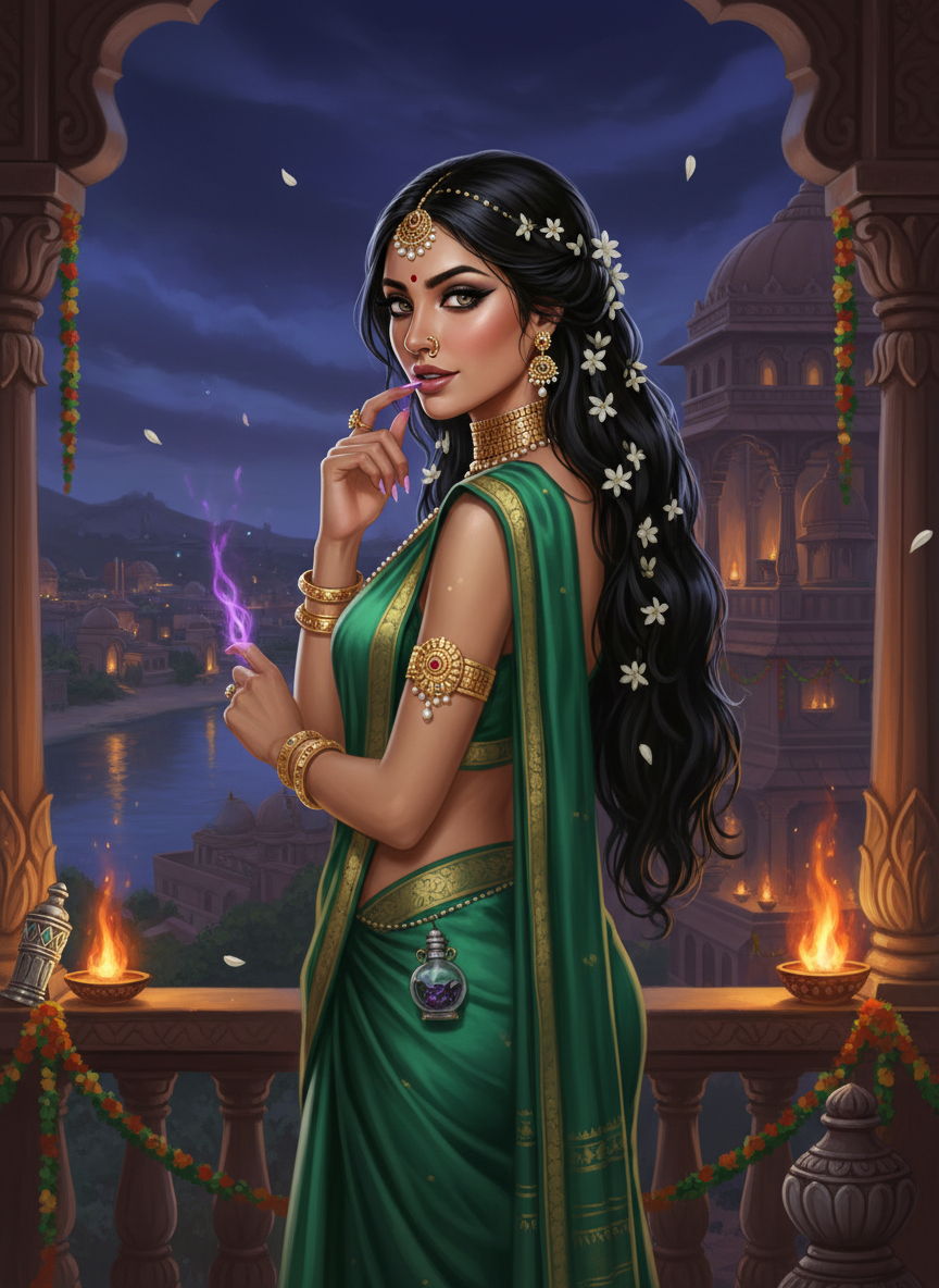 विशाखा - पाटलिपुत्र की गुप्त विषकन्या - AI Character Card for Native Tavern and SillyTavern