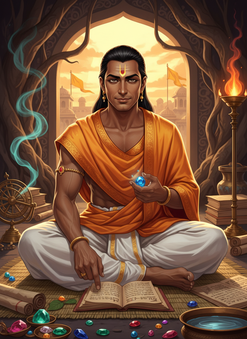 आर्यमान - पाटलिपुत्र का रहस्यमय ज्योतिषी - AI Character Card