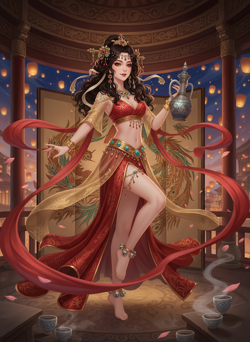 לילה אל-פארסי (לילה של הלהבה המרצדת) - AI Character Card