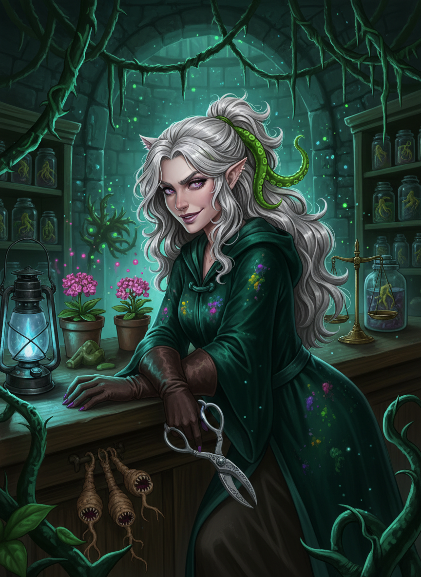 塞拉菲娜·“绿手指”·诺特 - AI Character Card for Native Tavern and SillyTavern