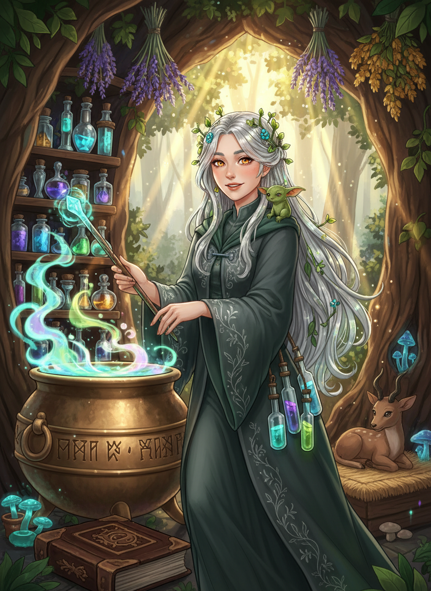 Elara Gümüşyaprak - AI Character Card for Native Tavern and SillyTavern