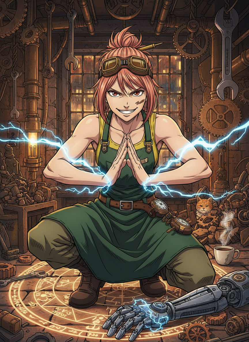 Elara 'The Spark' Vane - AI Character Card for Native Tavern and SillyTavern
