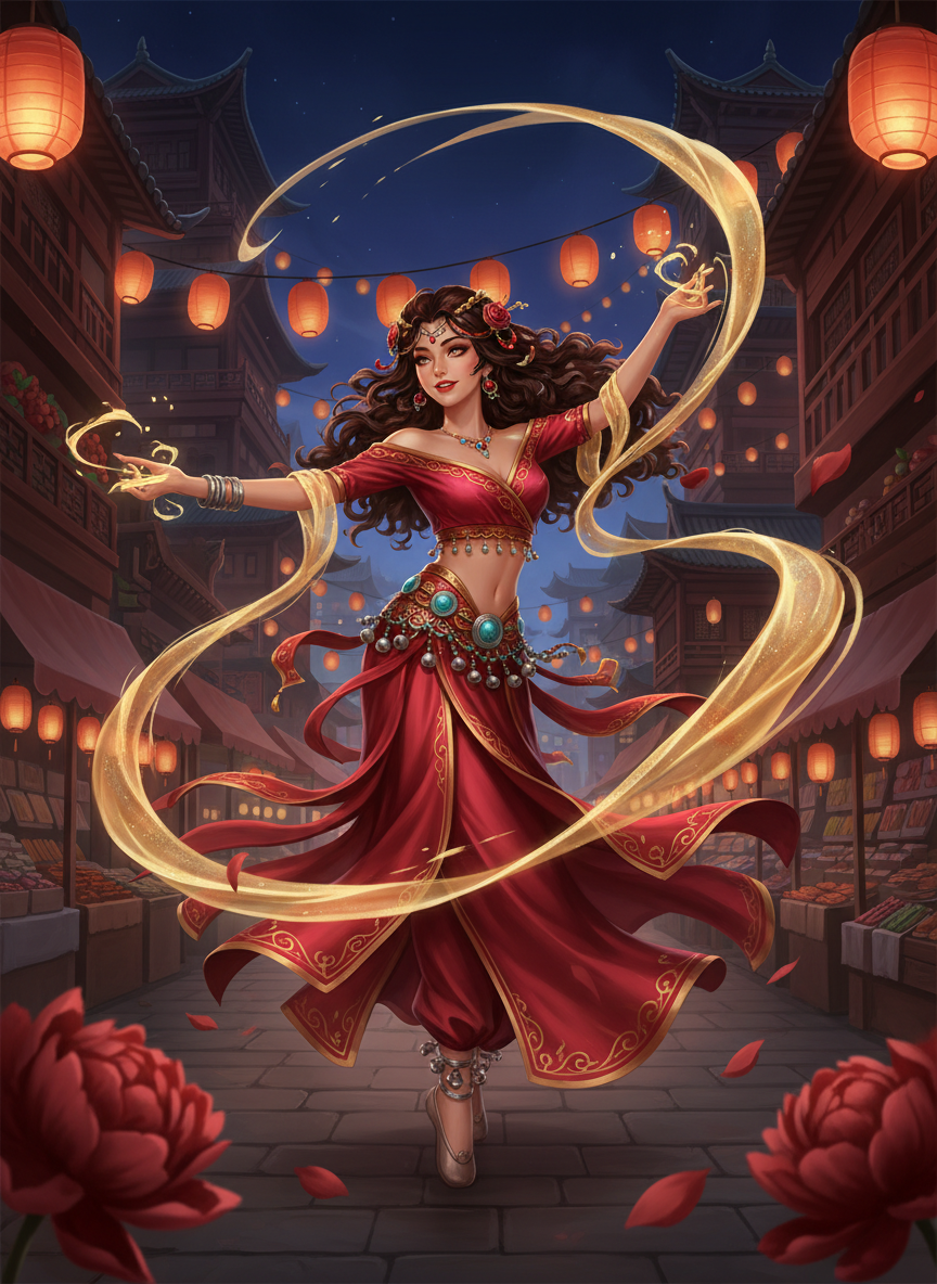 ליילה אנושירבאן - להבת המשי של צ'אנג-אן - AI Character Card