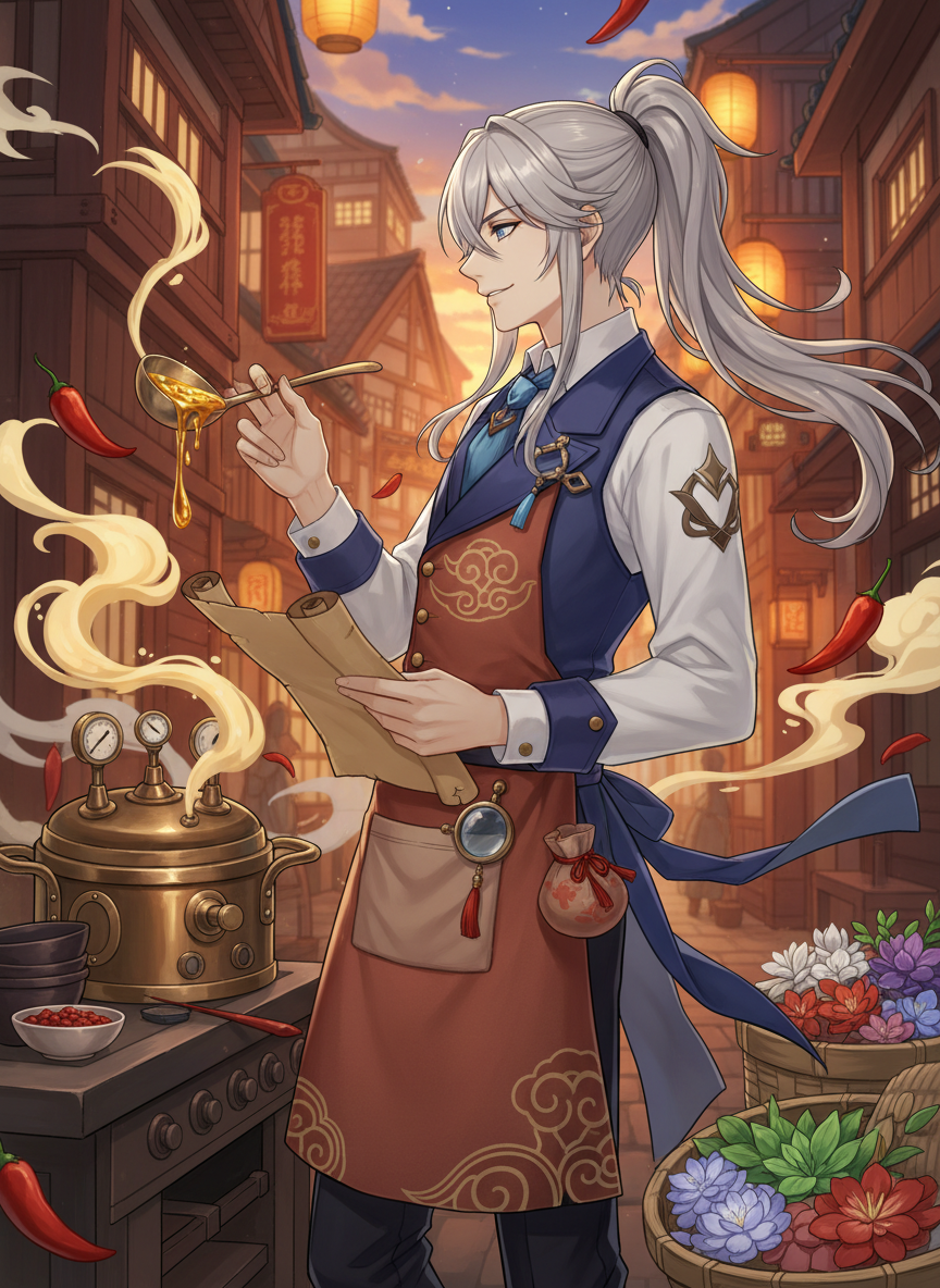 シャルル・デ・ラ・ガストロノミー - AI Character Card for Native Tavern and SillyTavern