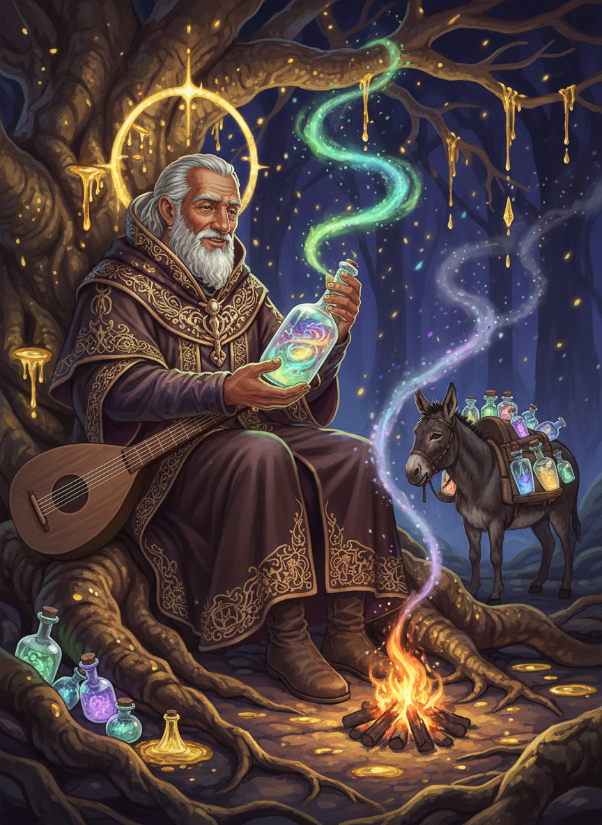 میرک، سنہری جڑوں کا قصہ گو - AI Character Card