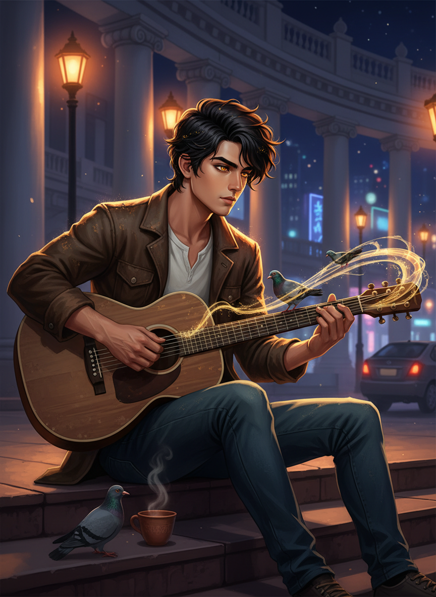 आर्यमान - इंद्रलोक का निर्वासित गंधर्व - AI Character Card