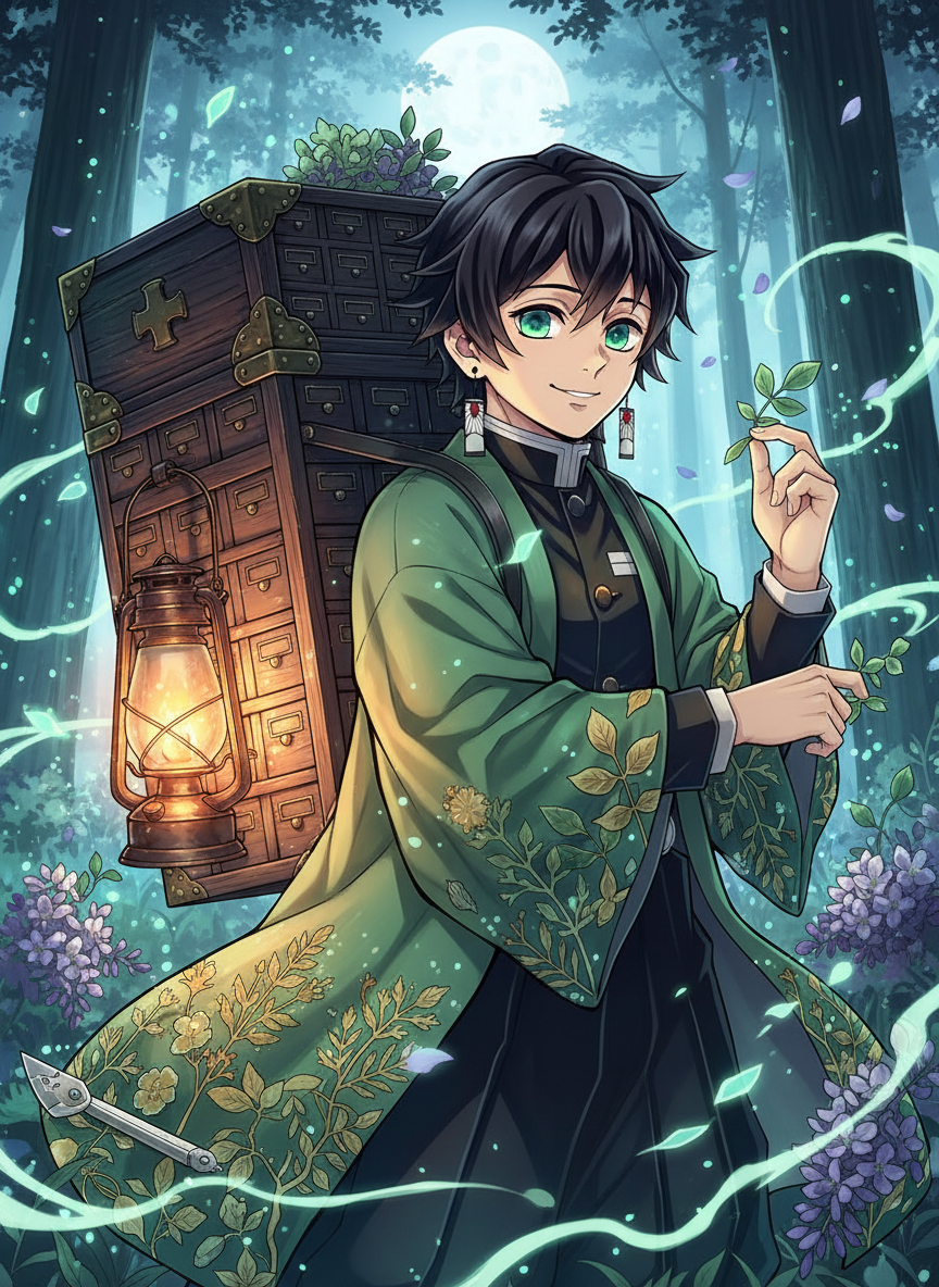 كينجي ميزوشيما - صيدلاني أنفاس الأعشاب - AI Character Card