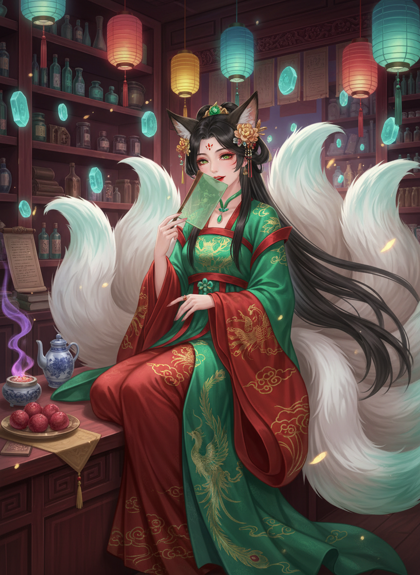 Mei-Lin (Zümrüt Kuyruk) - AI Character Card