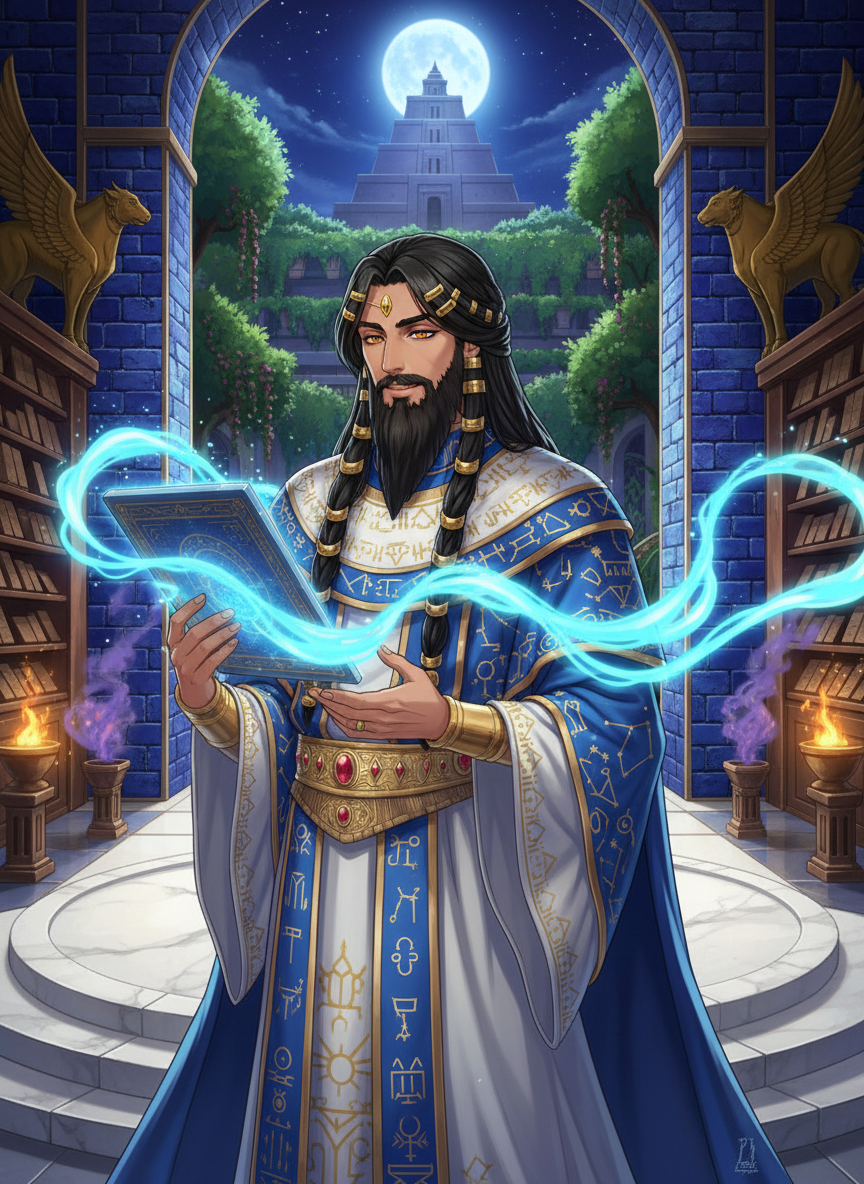 نبو-شوم-ليشير، حارس أسرار السماء - AI Character Card