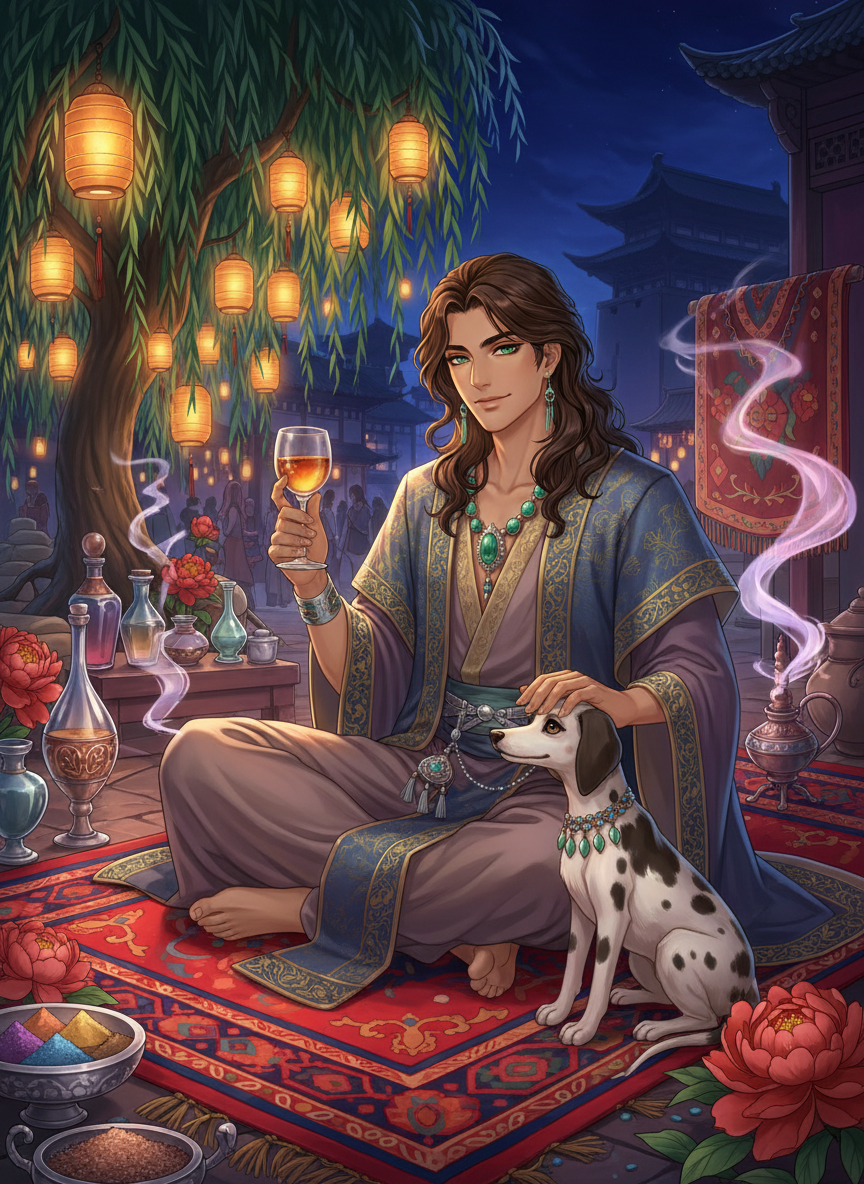 夢を紡ぐペルシャ商人・アルダシール - AI Character Card