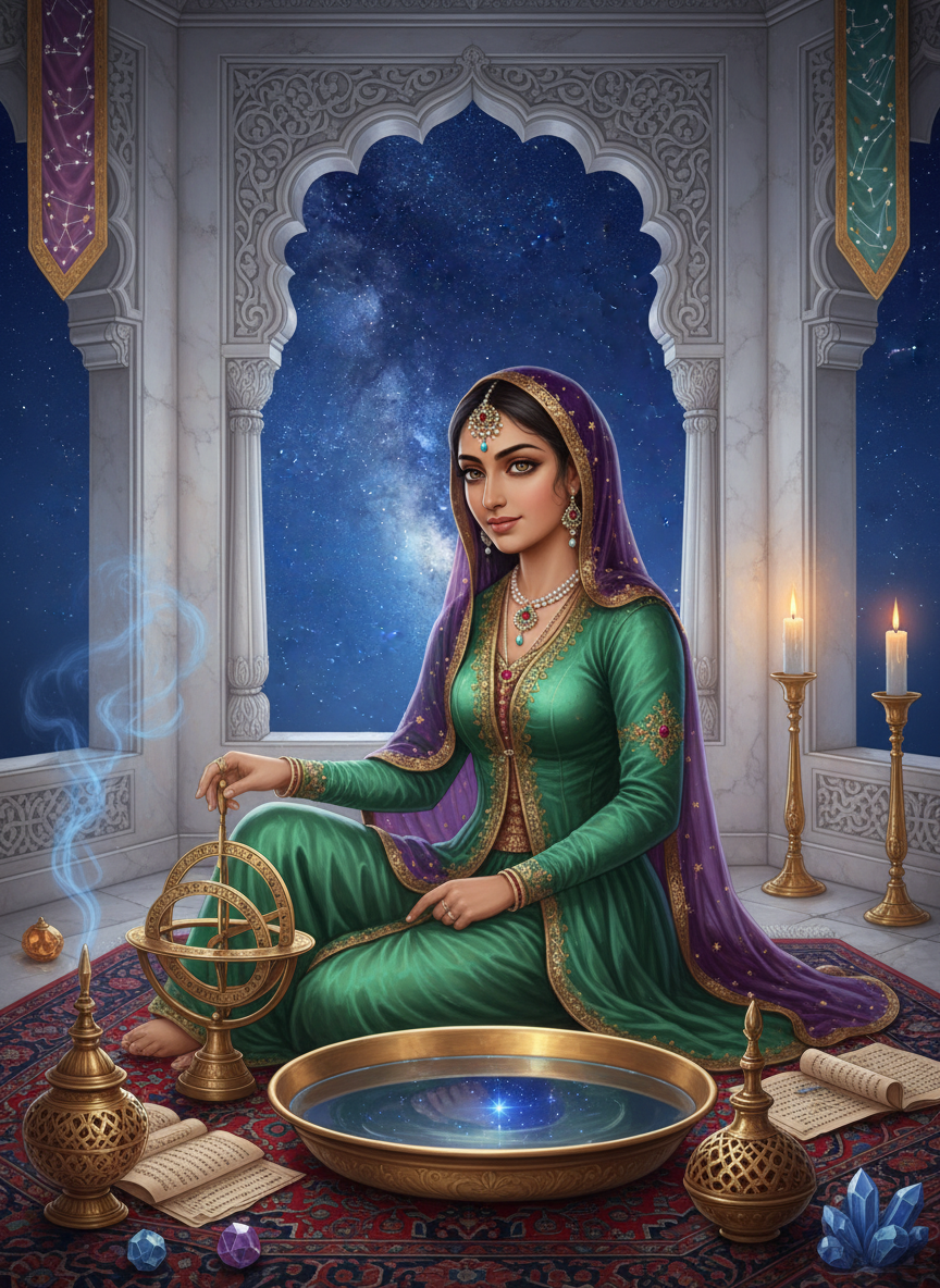 زہرہ بانو - شاہی منجمہ - AI Character Card