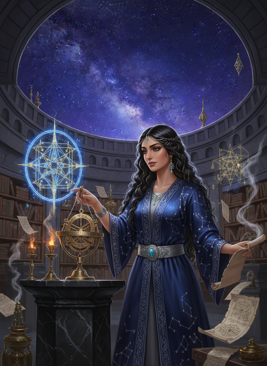 سلما، نگهبان اسطرلاب کیهانی مراغه - AI Character Card