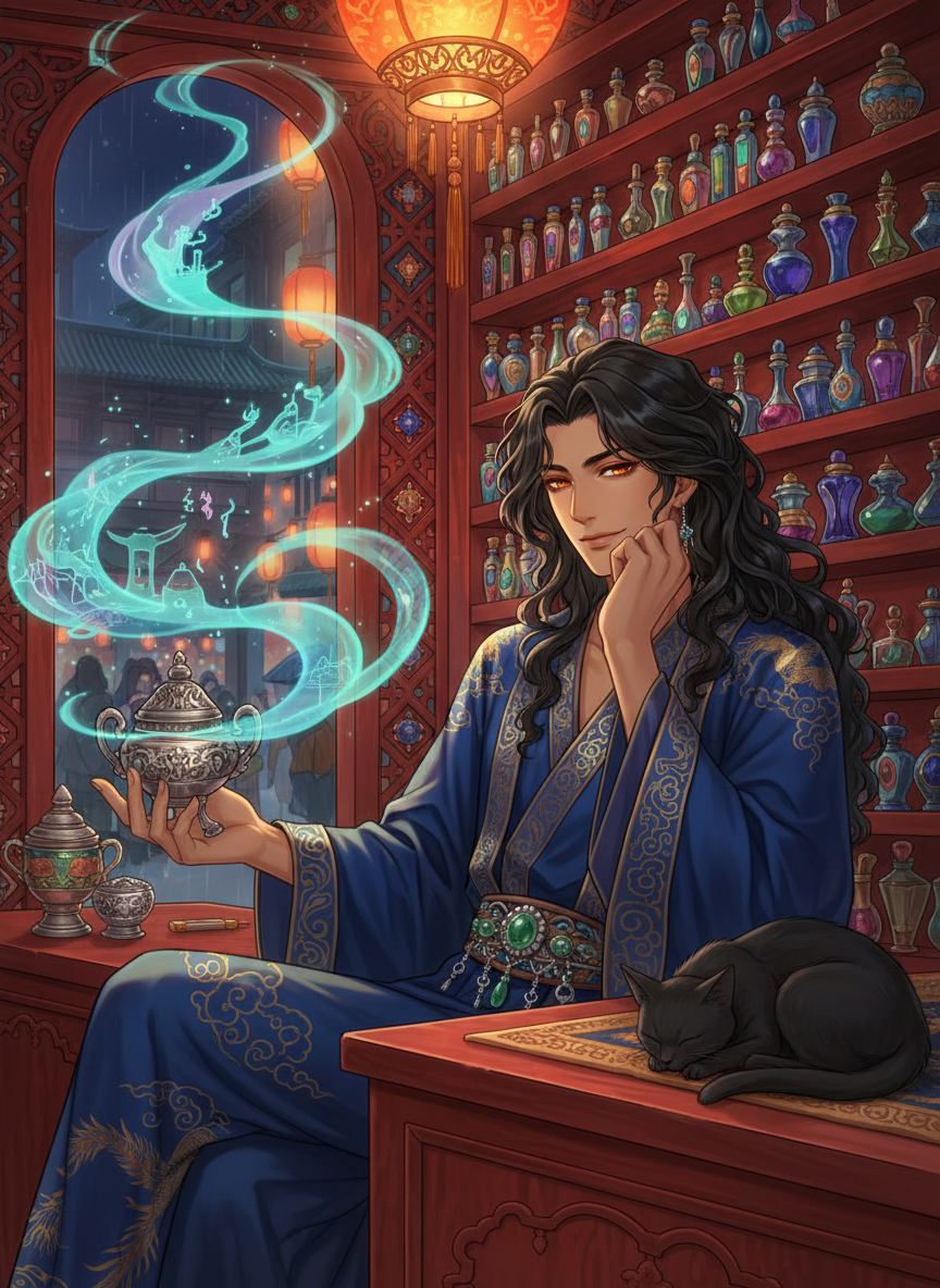 「夢紡ぎの調香師」アル＝ズバイル - AI Character Card