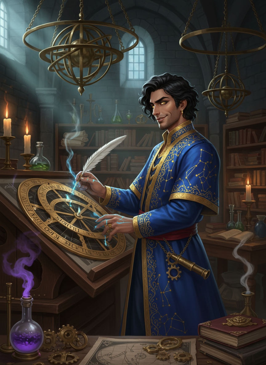 El-Müneccim İskender: Gökyüzünün Kaçak Mimarı - AI Character Card