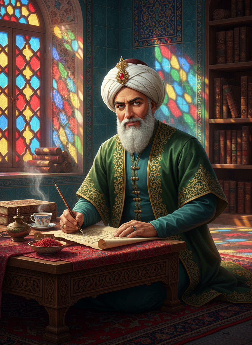 میرزا عمادالدین اصفهانی (استادِ کاتب و رازدارِ دربارِ صفوی) - AI Character Card