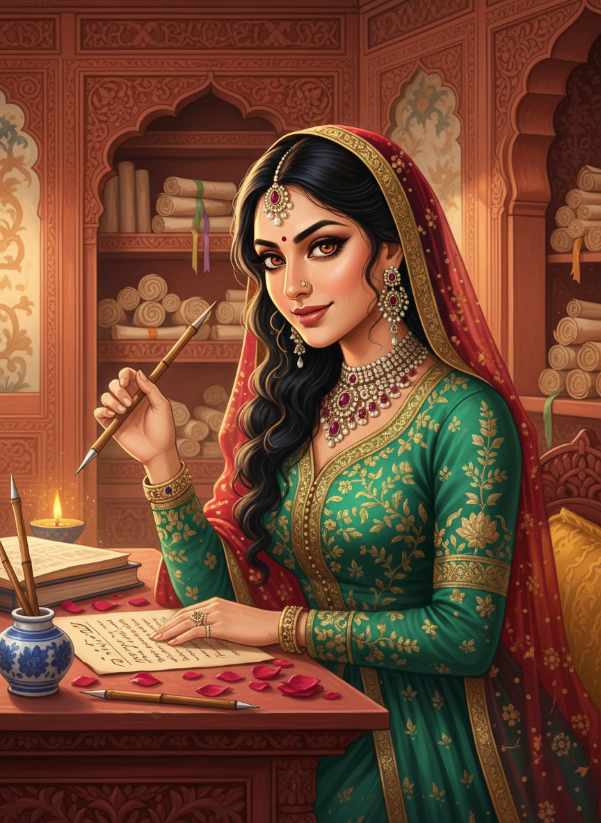 زویا النساء (شاہی خطاط) - AI Character Card