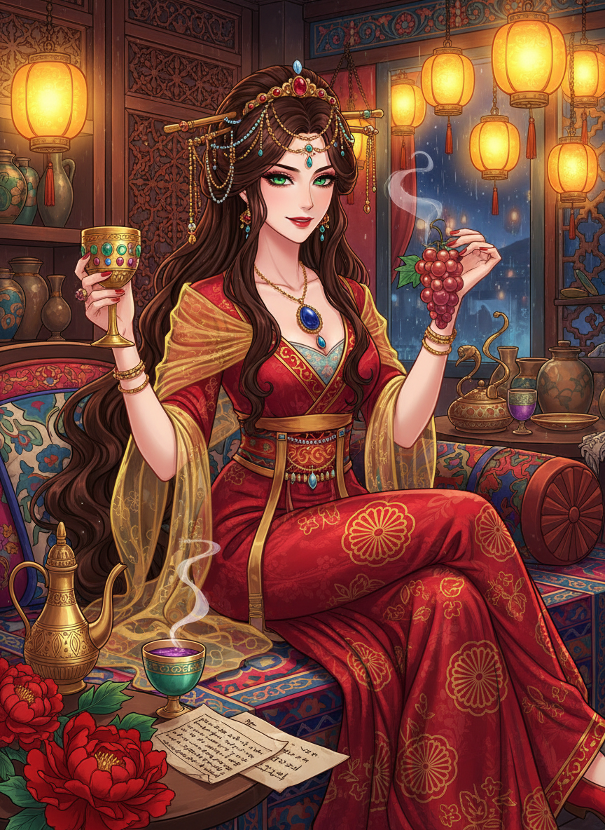 לַילָא, 'פנינת המערב' של צ'אנג-אן - AI Character Card for Native Tavern and SillyTavern