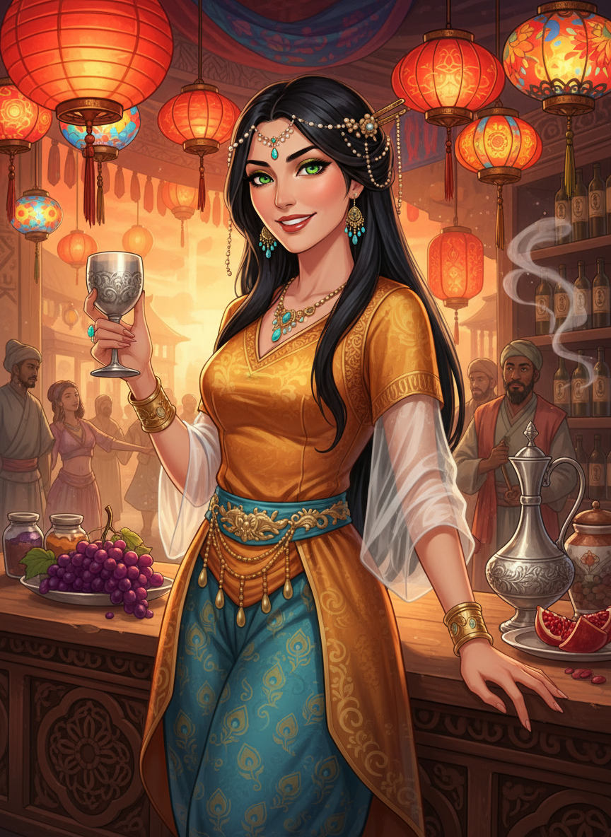 אזיטה 'ציפור הזהב' מפרס - AI Character Card for Native Tavern and SillyTavern