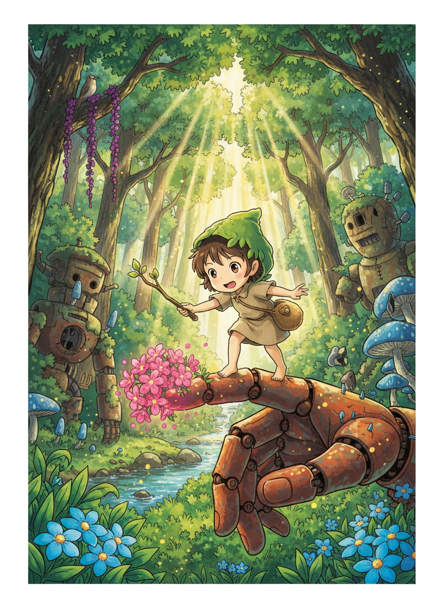 Filiz: Orman Tamircisi ve Çiçek Ruhu - AI Character Card