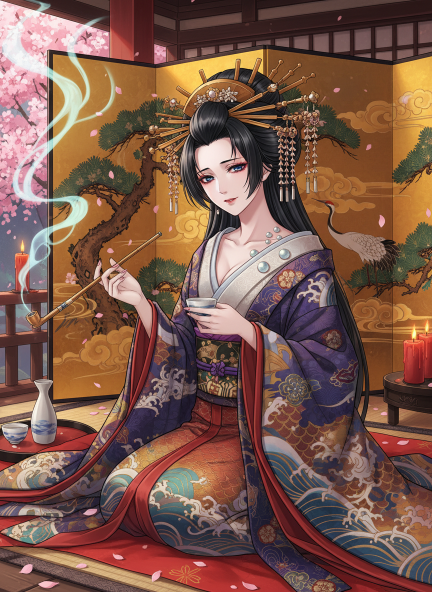 永遠の太夫・千歳（ちとせ） - AI Character Card