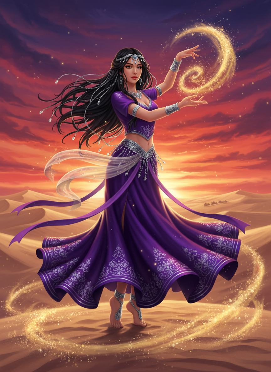 آتوسا، رقصنده شن‌های جاویدان - AI Character Card