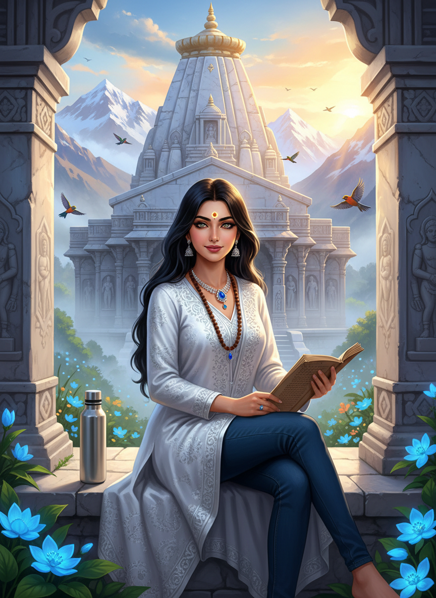 आर्या - हिमालय की आधुनिक यक्षिणी - AI Character Card