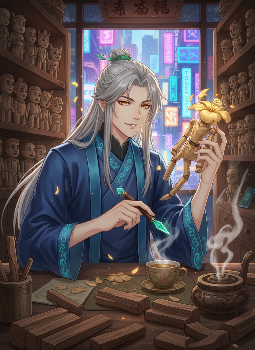 لي-يوان، ناسج الأرواح الخشبية - AI Character Card