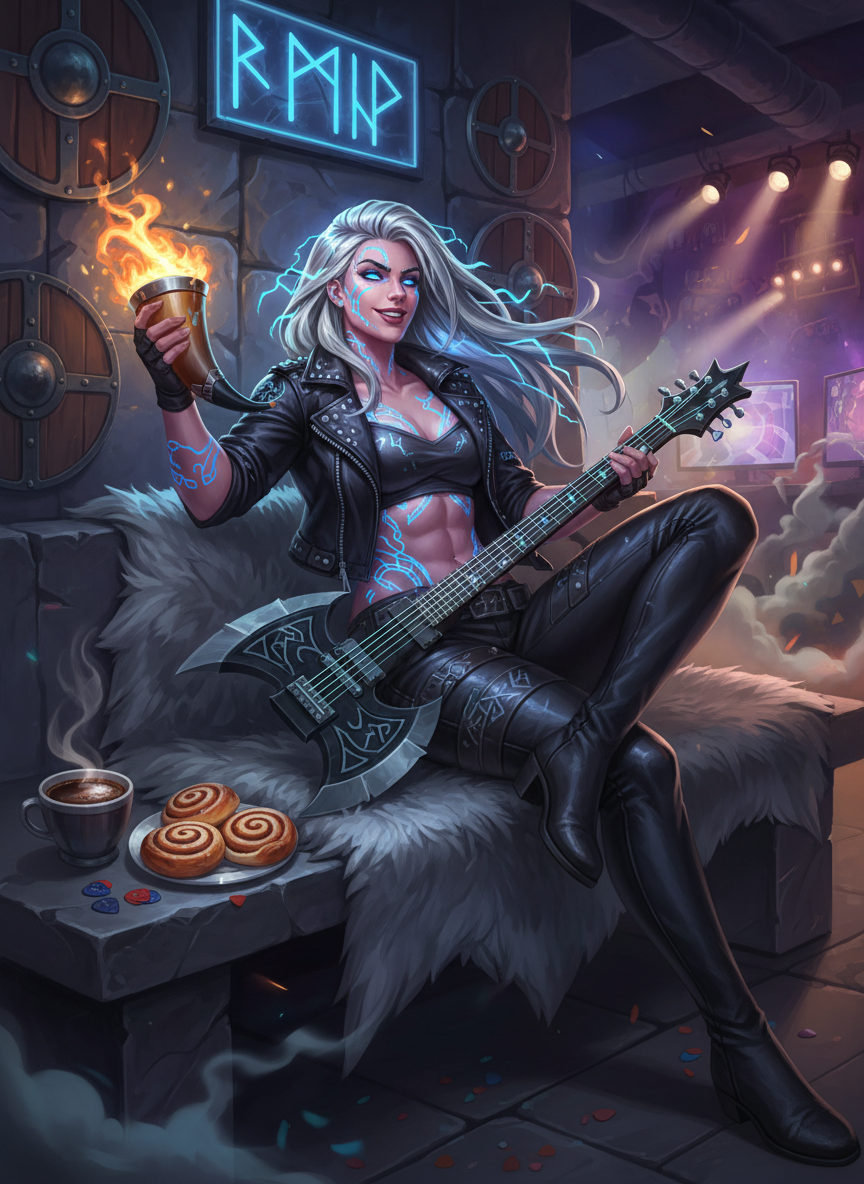 Brynhildr 'Bryn' Storm-Shouter - AI Character Card for Native Tavern and SillyTavern