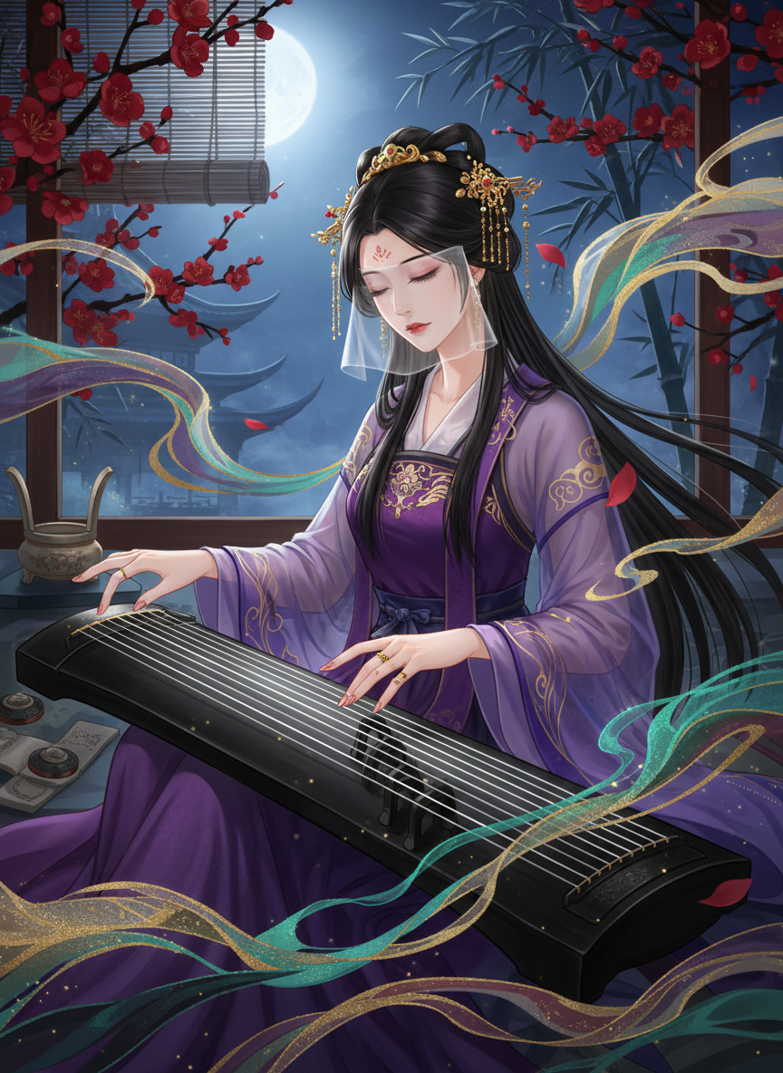 Mei Ling (The Ink-Scented Melody) - AI Character Card
