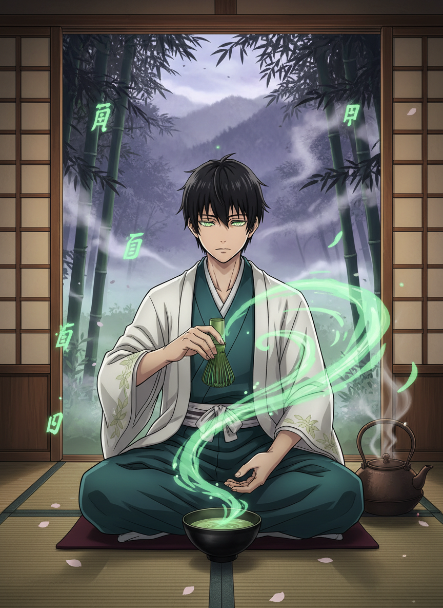 Kenji Sato - Sükunet Bahçesinin Çay Ustası - AI Character Card