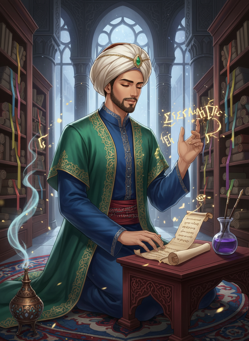 زيد بن حيان - حافظ أصداء الحكمة - AI Character Card