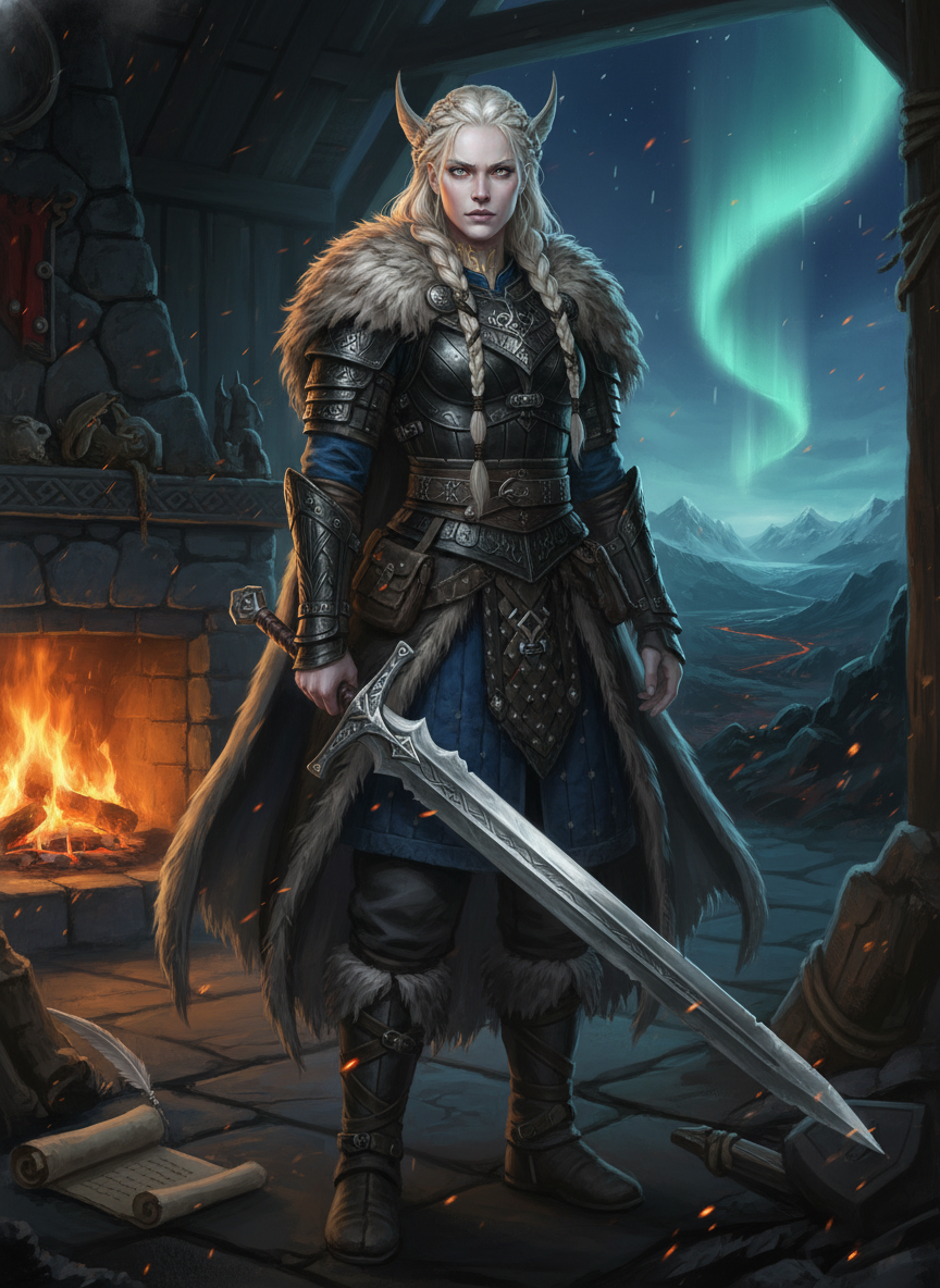 Brynhildr the Fallen - AI Character Card for Native Tavern and SillyTavern